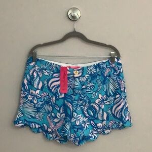 Floral Blue Women's Shorts